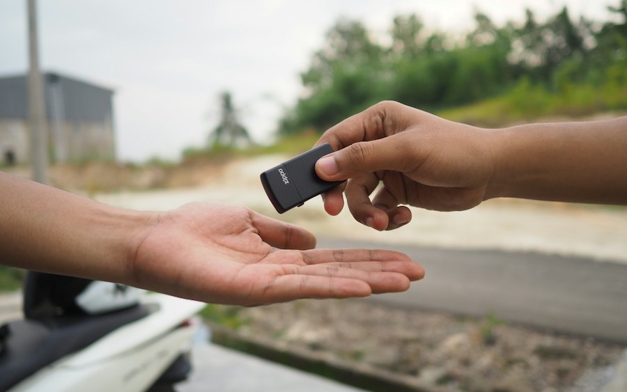 Remise des clés d’une voiture de location